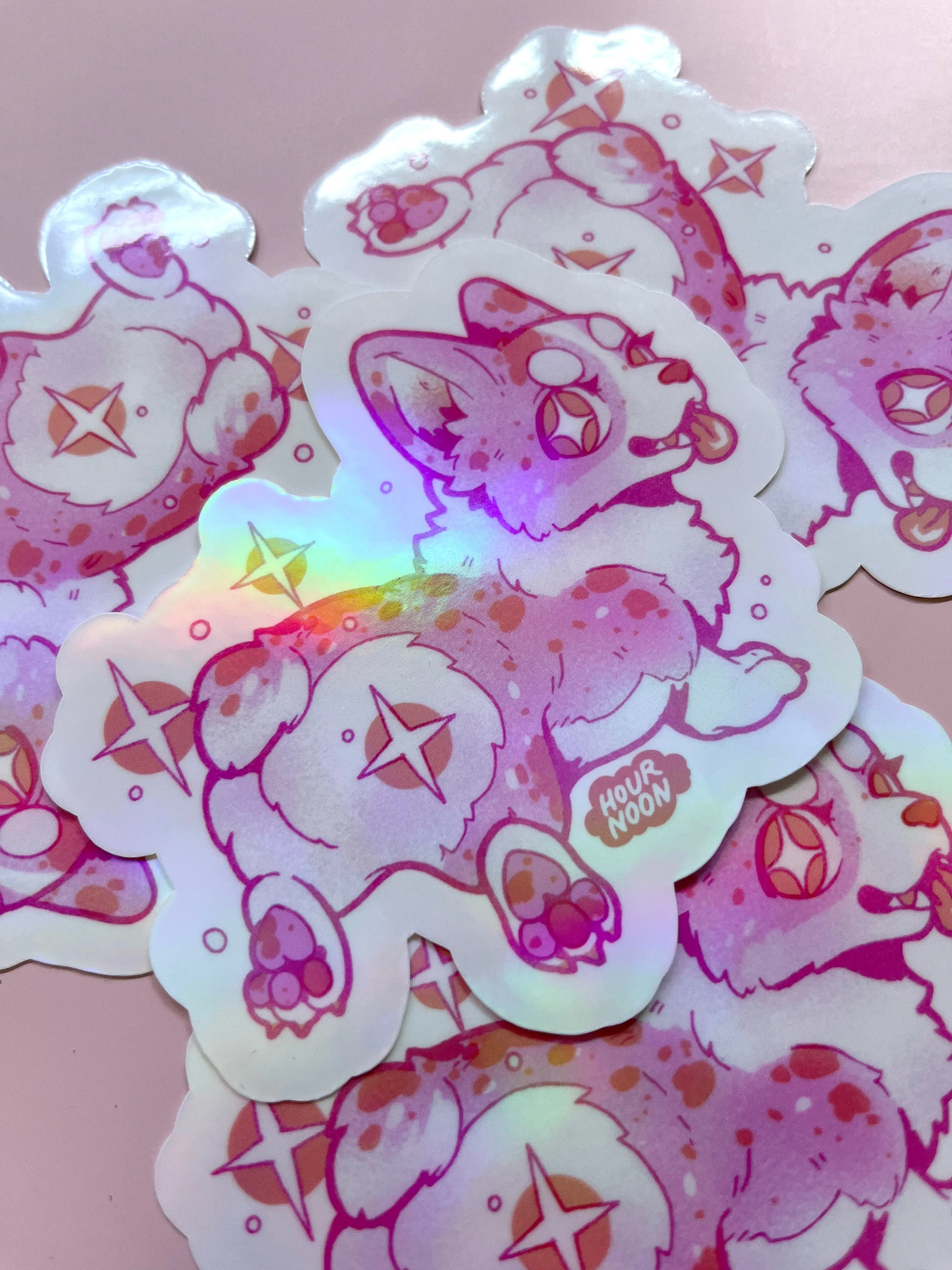 rainbow corgis ✦ stickers