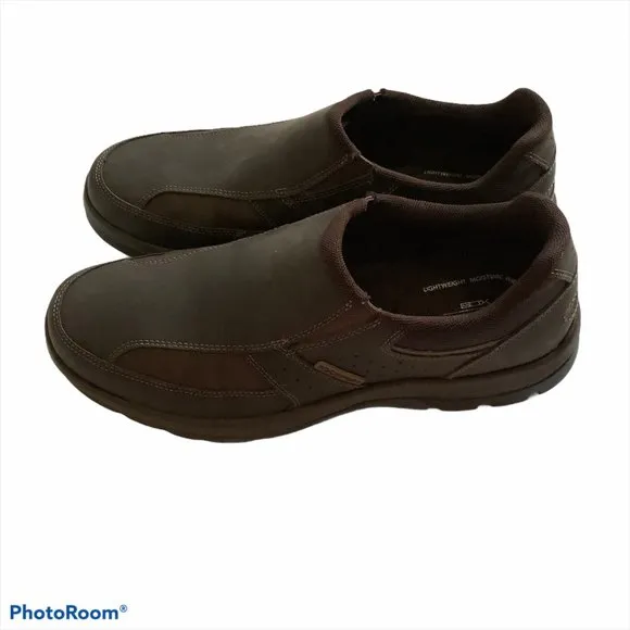 Rockport Men's Get Your Kicks Slip On Shoes Brown Size 8.5 W M79273
