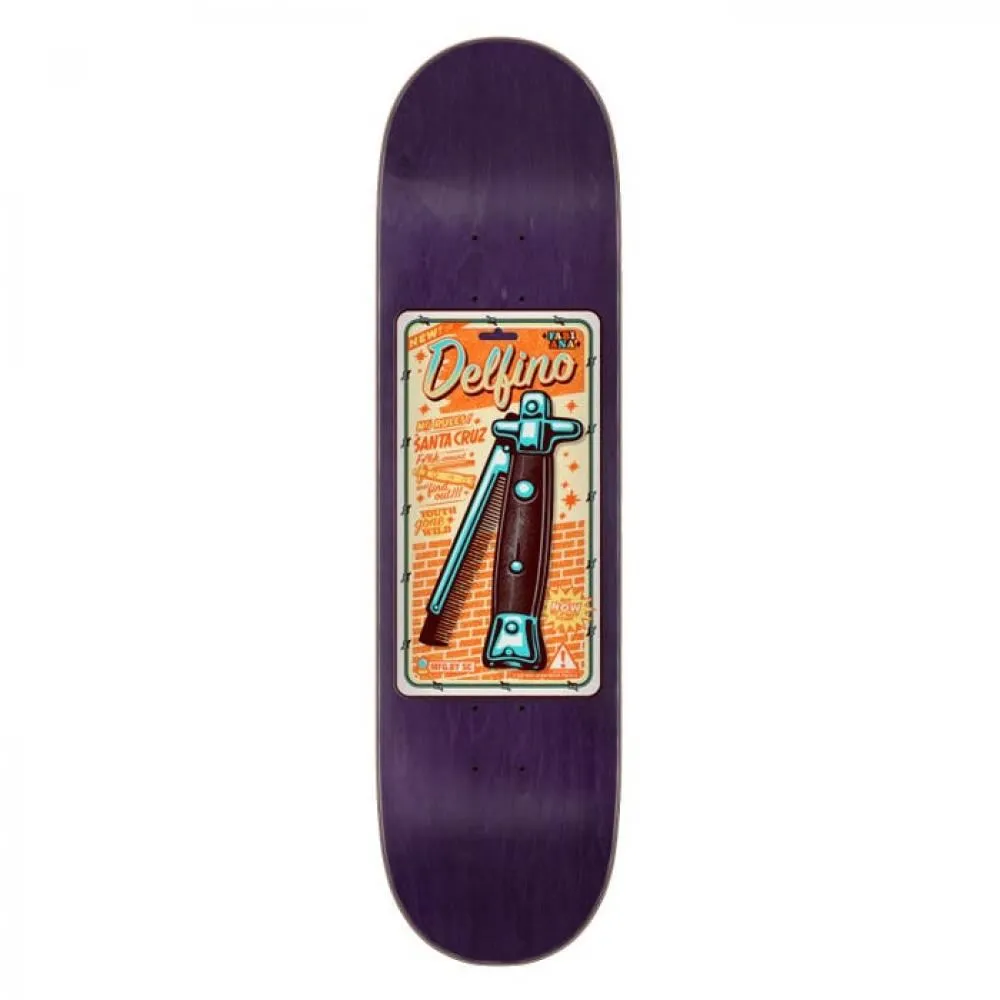 Santa Cruz Delfino Switchblade Combo Pro x Venom Custom Complete Skateboard - 8.25"