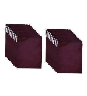 SHOESHINE Shoe Bag (Pack of 18) Water Resistant and Dust Proof Shoe Storage Bag - Maroon