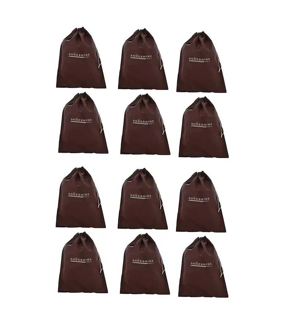 SHOESHINE Shoe Bag (Pack of 6) Shoe Storage bag for home & travel - Black