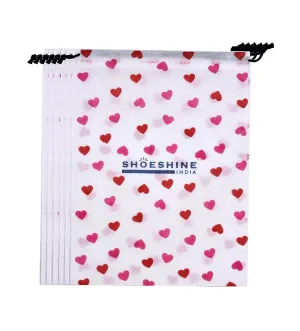 SHOESHINE Shoe Bag (Pack of 6) Shoe Storage bag for home & travel - White Heart