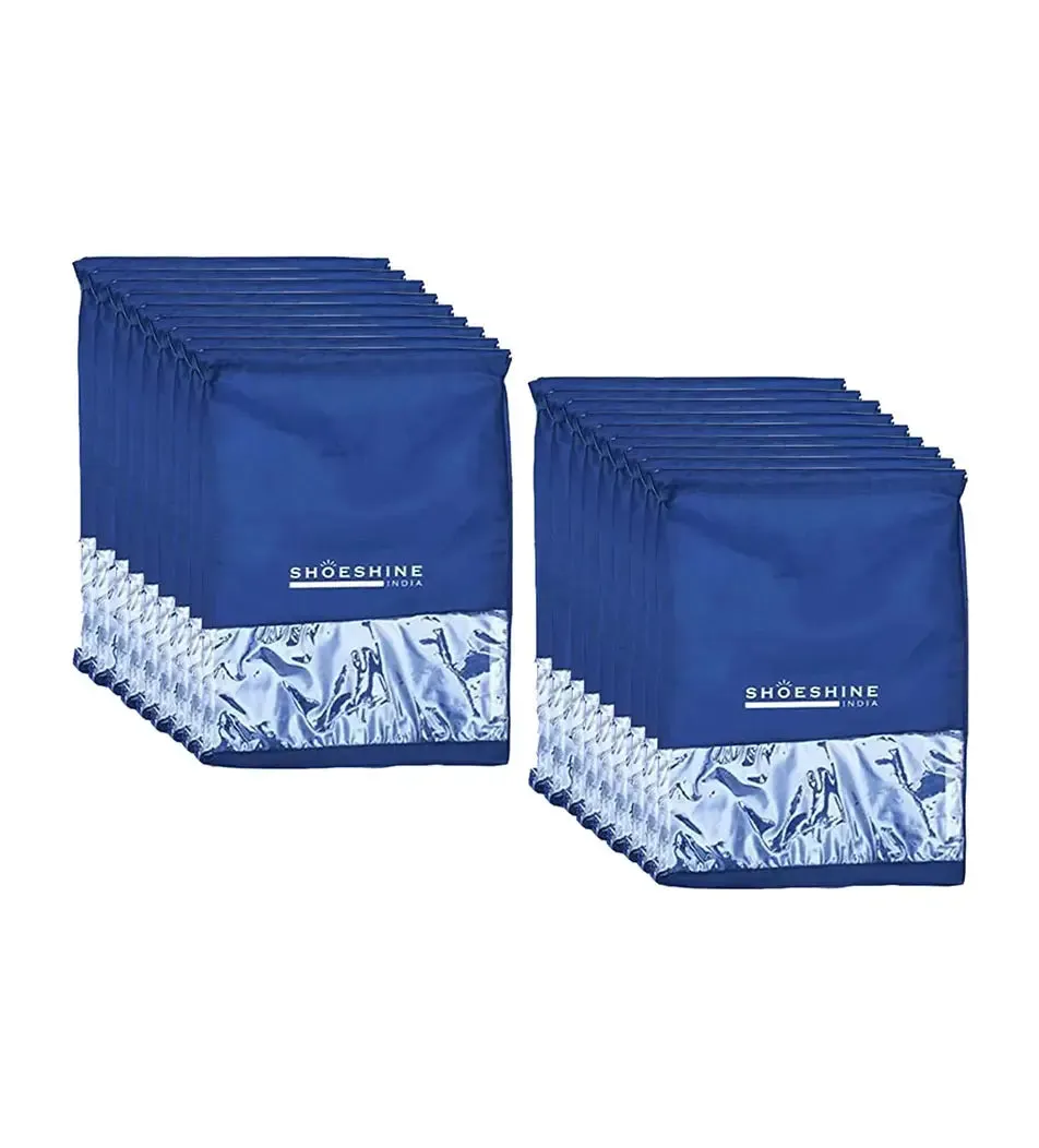 SHOESHINE Shoe Bags (Pack of 24) Travel Shoe Pouch - White Heart
