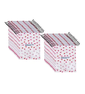 SHOESHINE Shoe Bags (Pack of 24) Travel Shoe Pouch - White Heart