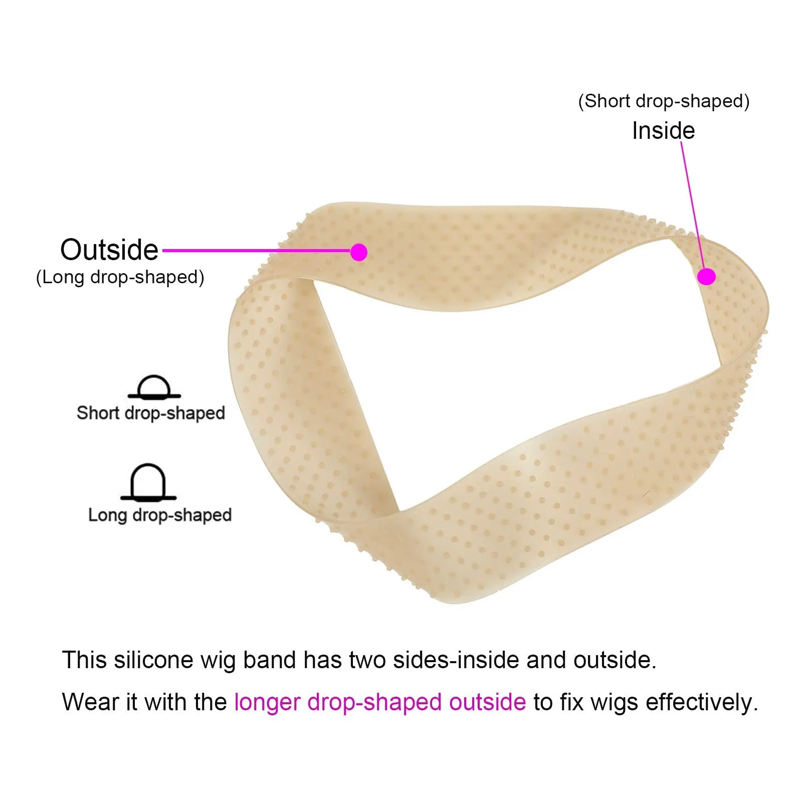 Silicone Non-Slip Wig Grip Band