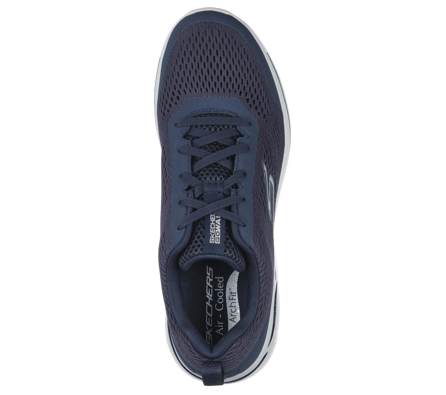 Skechers Men's GOwalk Arch Fit - Idyllic Sneaker Shoes in Navy/Gold in Size UK7 to UK15