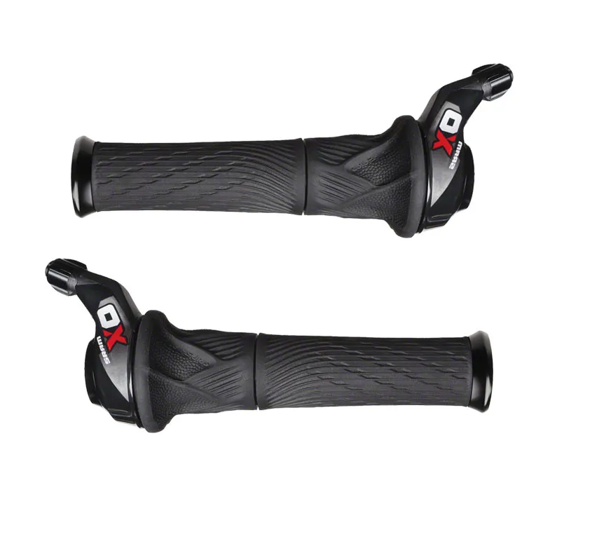 Sram X0 2 x 10 Speed Grip Shift Shifter Set Inc. Lock-On Grips - 00.7018.011.000