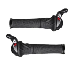 Sram X0 2 x 10 Speed Grip Shift Shifter Set Inc. Lock-On Grips - 00.7018.011.000
