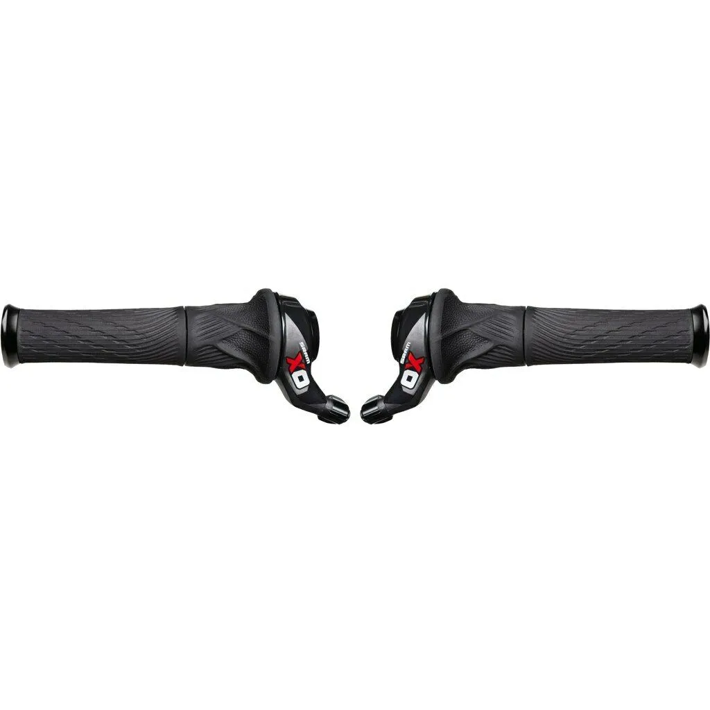 Sram X0 2 x 10 Speed Grip Shift Shifter Set Inc. Lock-On Grips - 00.7018.011.000