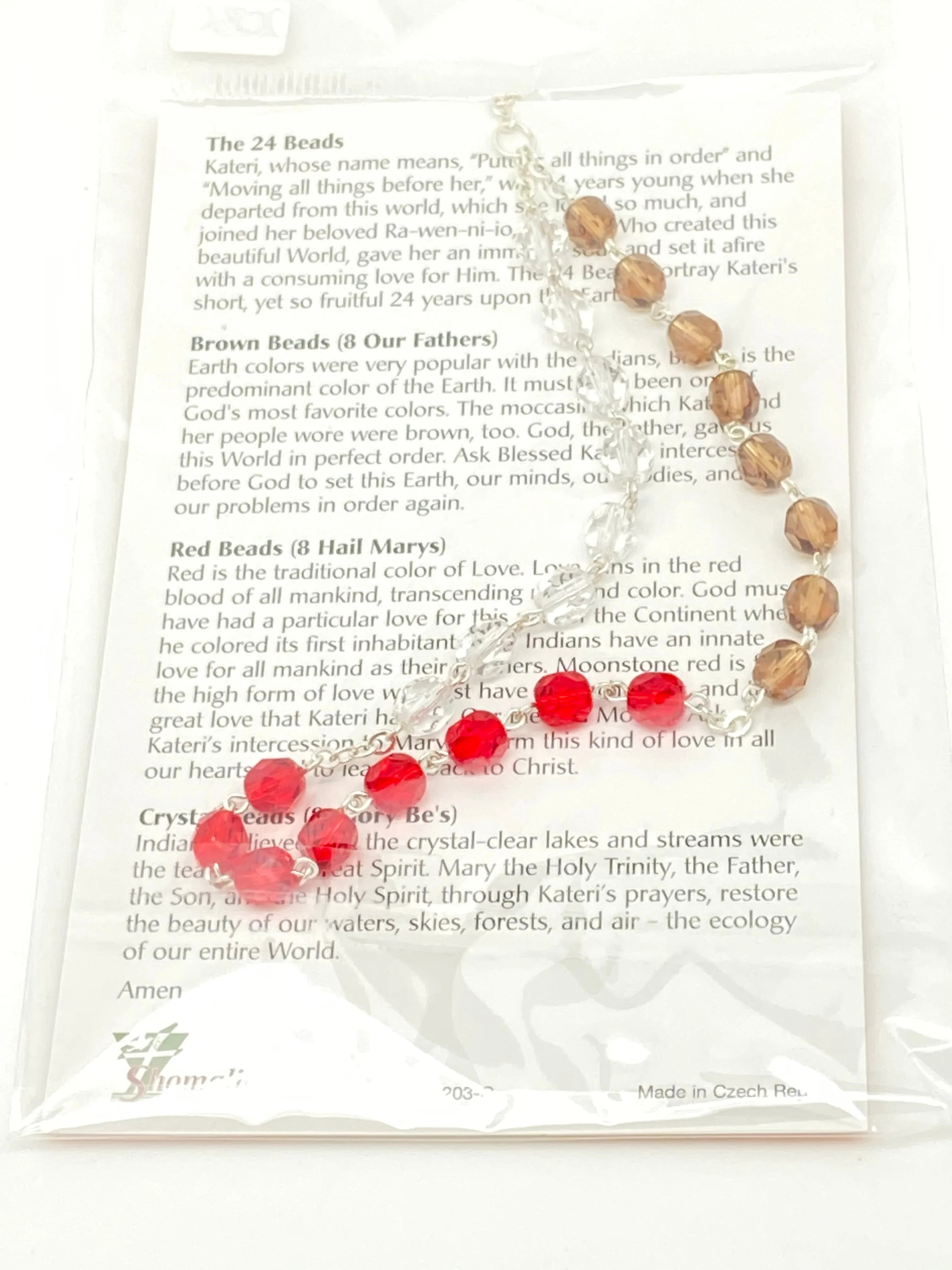 St. Kateri Tekakwitha Chaplet Beads