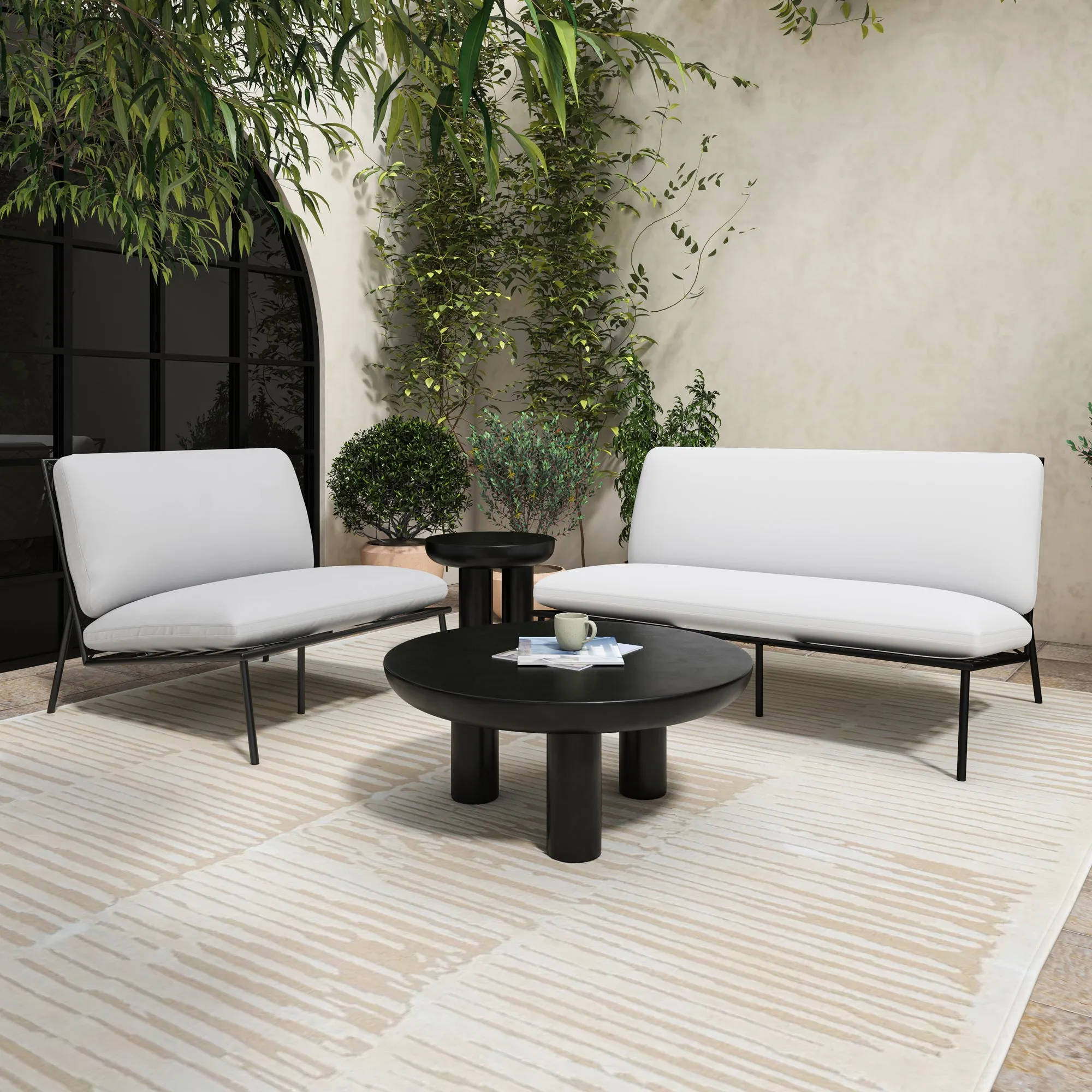 Sunset Crisscross Weatherproof Lounger