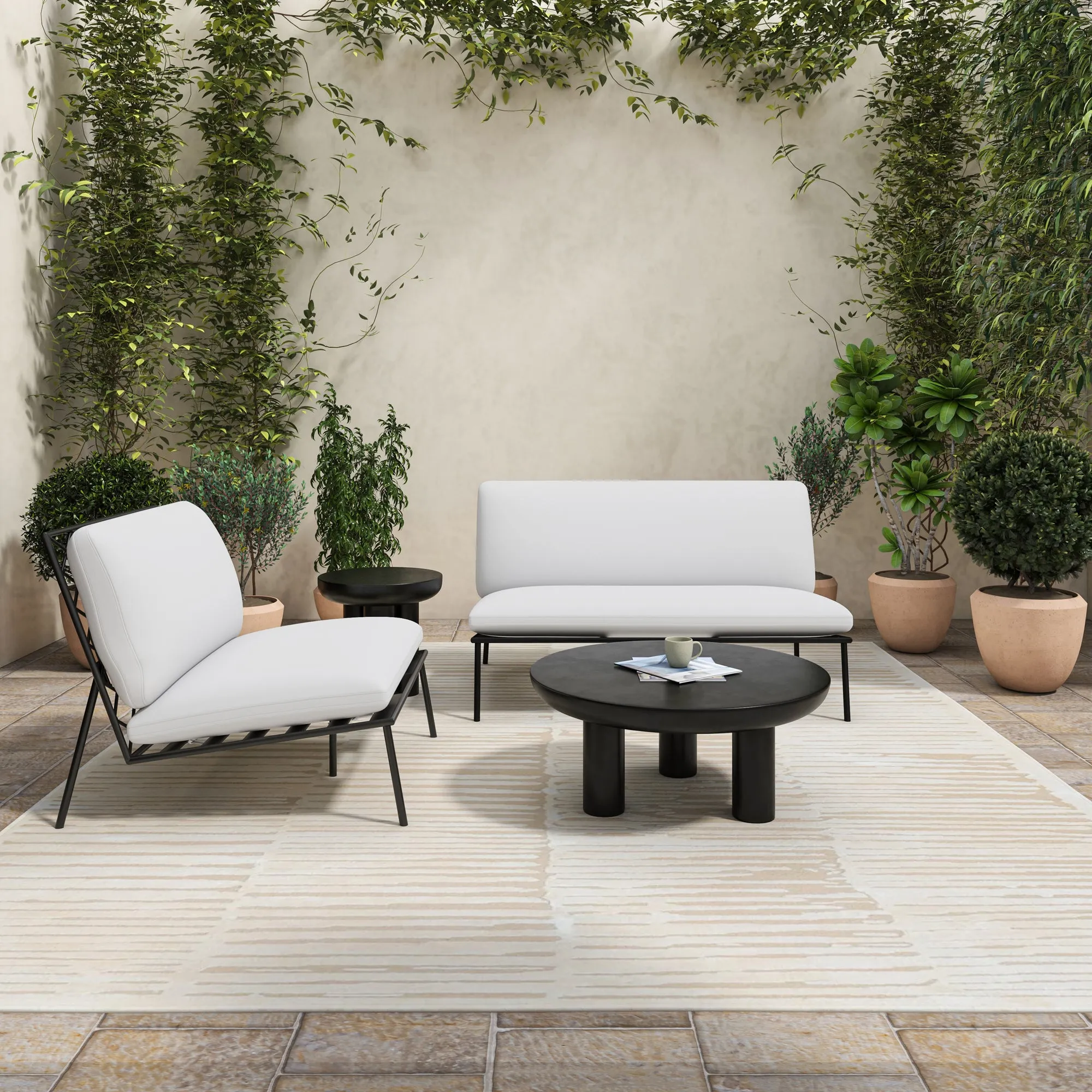 Sunset Crisscross Weatherproof Lounger