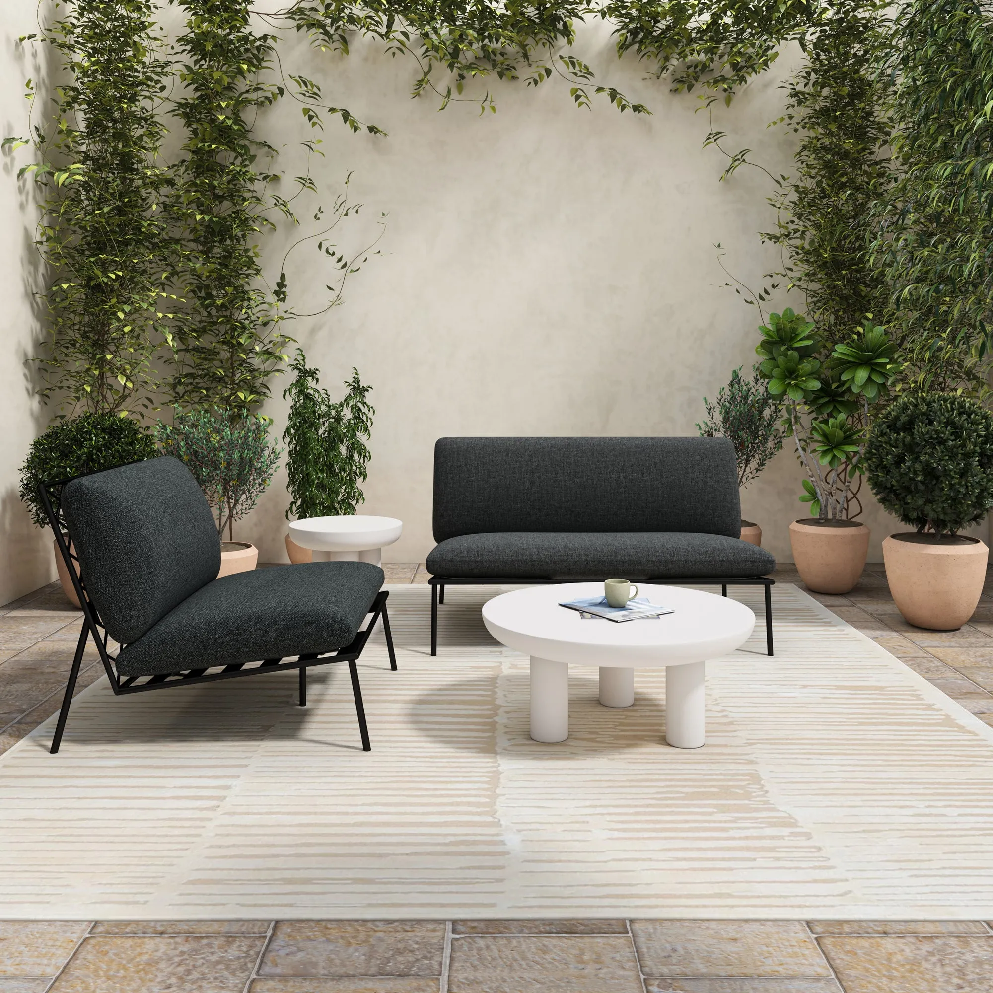 Sunset Crisscross Weatherproof Lounger