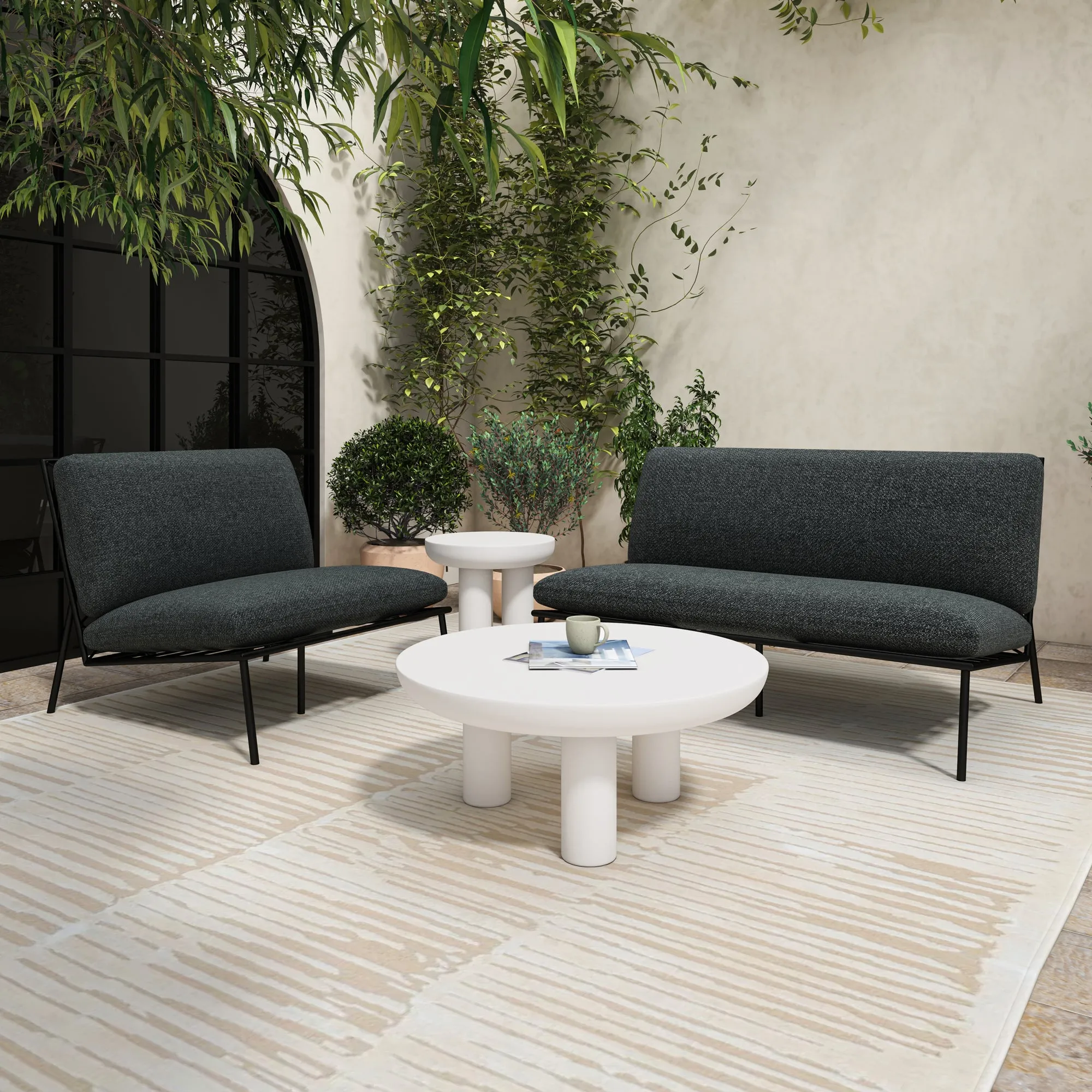 Sunset Crisscross Weatherproof Lounger