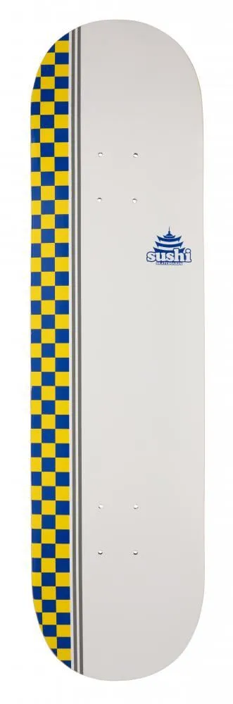 Sushi Checker Logo Custom Complete Skateboard - 8.125"