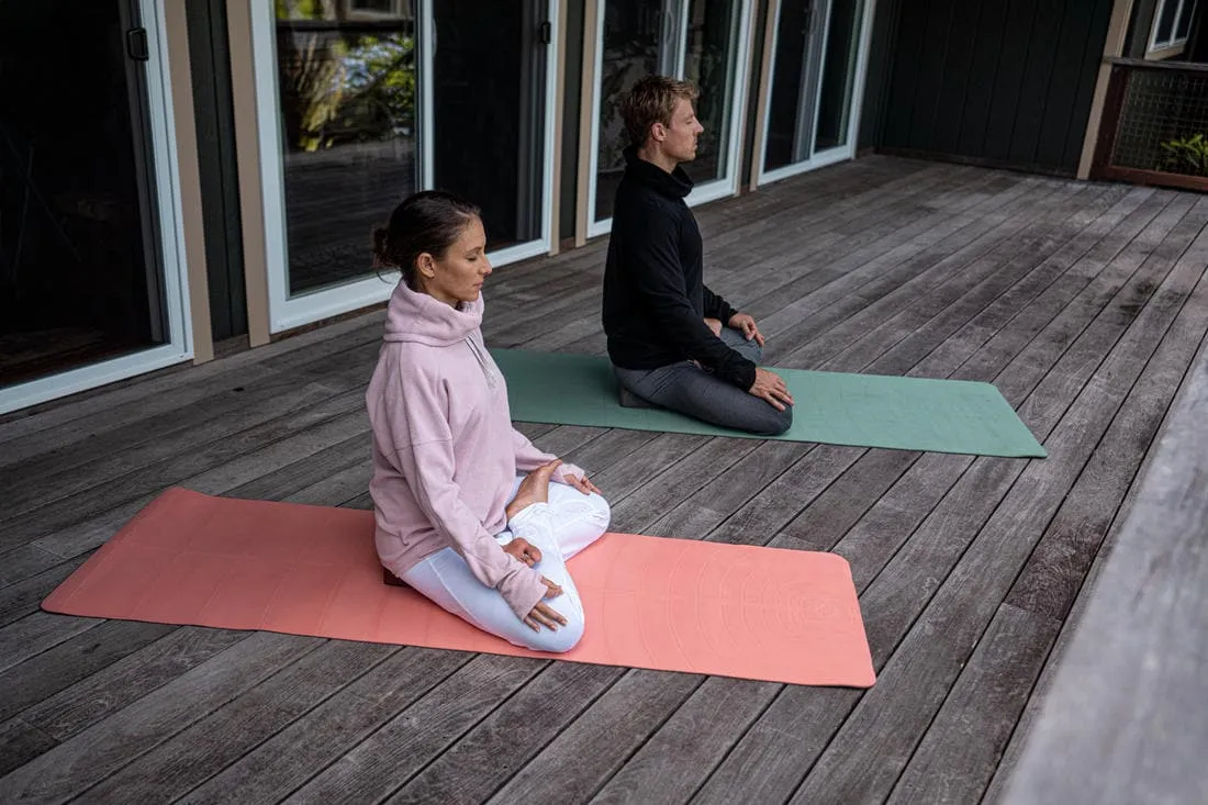 SWEAT POLAIRE RELAXATION YOGA FEMME BLEU MARINE CHINE