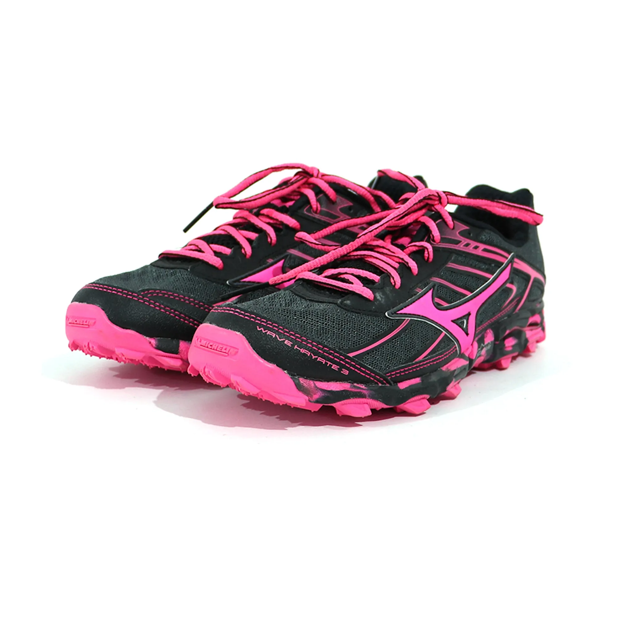 Tenis HIKE MONATAÑA Mizuno FLV Negro Rosa