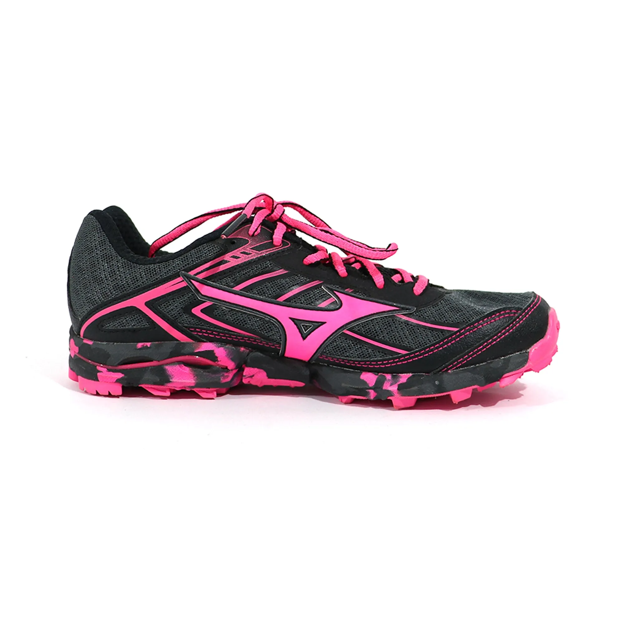 Tenis HIKE MONATAÑA Mizuno FLV Negro Rosa
