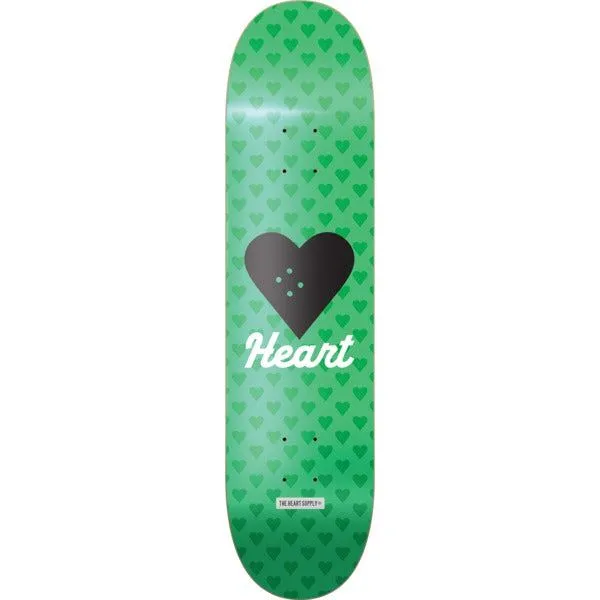 The Heart Supply HS Vertical Flow Green x Venom Custom Complete Skateboard - 8.125"