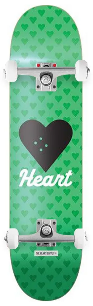 The Heart Supply HS Vertical Flow Green x Venom Custom Complete Skateboard - 8.125"