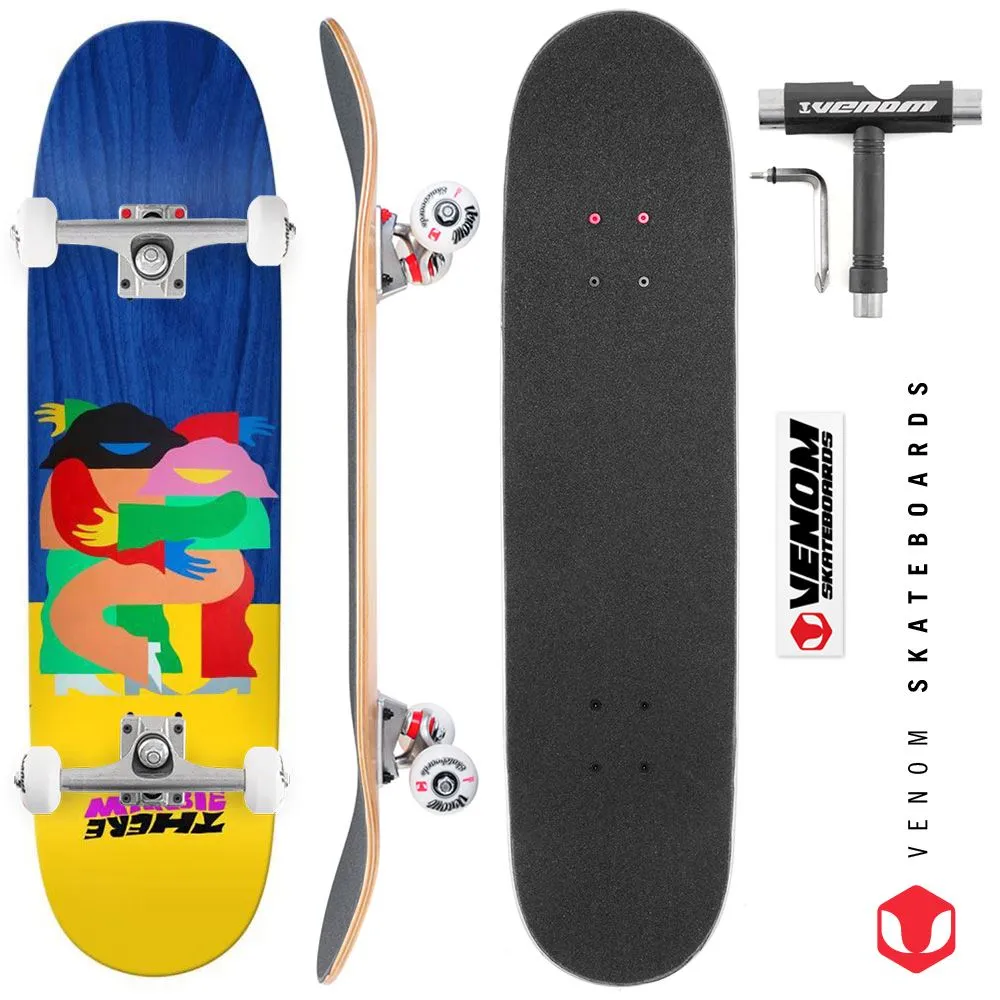 There Deck Marbie Tangled Up Custom Complete Skateboard - 8.5"