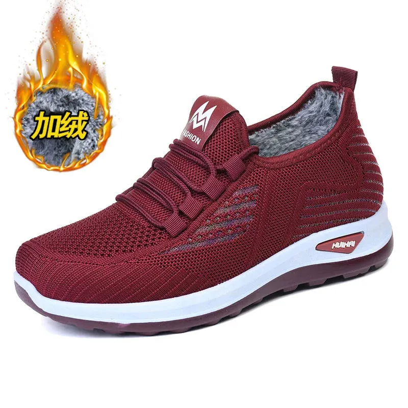 Thick Warm Middle-Aged Mom Non-Slip Soft Bottom Cotton Shoes