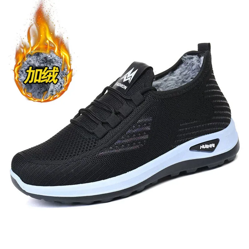 Thick Warm Middle-Aged Mom Non-Slip Soft Bottom Cotton Shoes