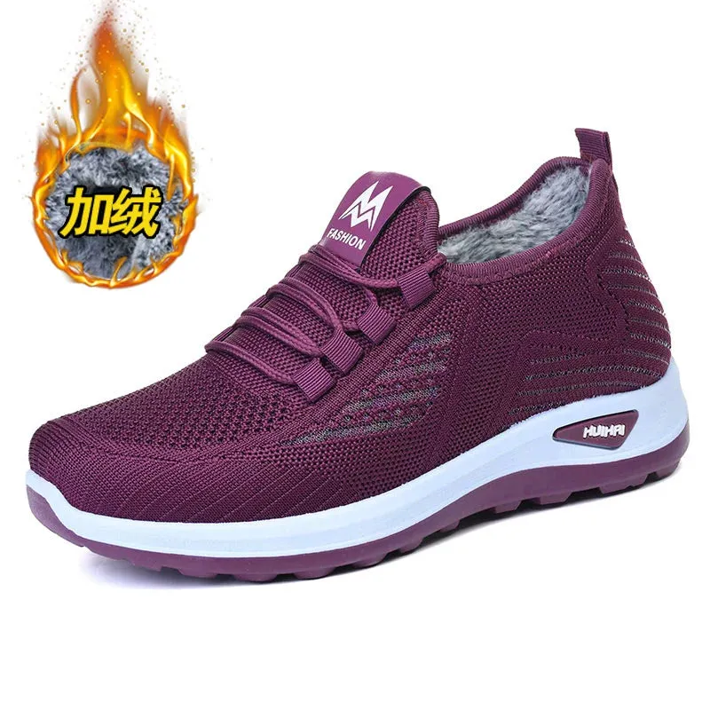Thick Warm Middle-Aged Mom Non-Slip Soft Bottom Cotton Shoes