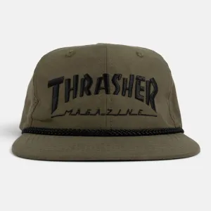 Thrasher Cap Rope Snapback - Olive / Black