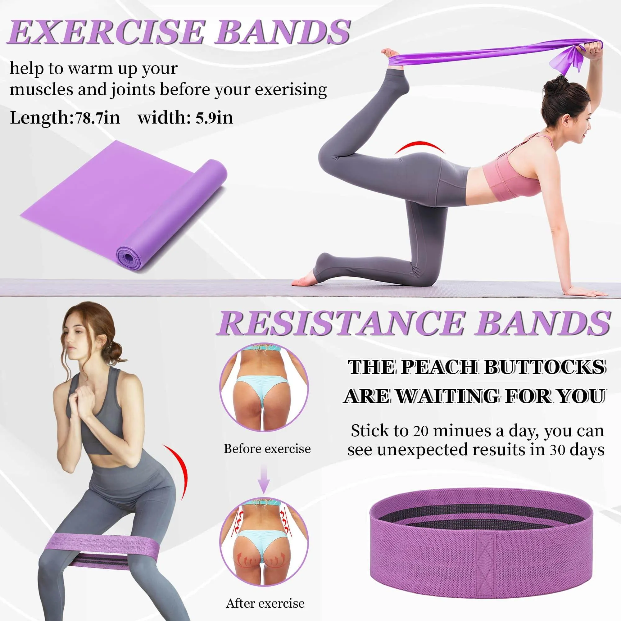 THYWD Yoga Wheel 12 in 1 Set with Back Cracker Roller for Pain Relief & Deep Tissue Massage Yoga Blocks 2 Pack with Yoga Ring, Yoga Accessory for Stretching Equipment, Yoga Starter Kit for Beginner