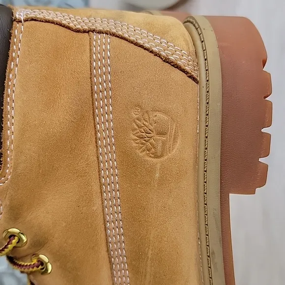 Timberland Youth Premium 6 in. Primaloft Waterproof Nubuck Boot Wheat Sz 2.5