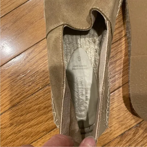 Todd Snyder Suede Espadrille in Tobacco slip on shoes Sz 8.