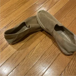 Todd Snyder Suede Espadrille in Tobacco slip on shoes Sz 8.