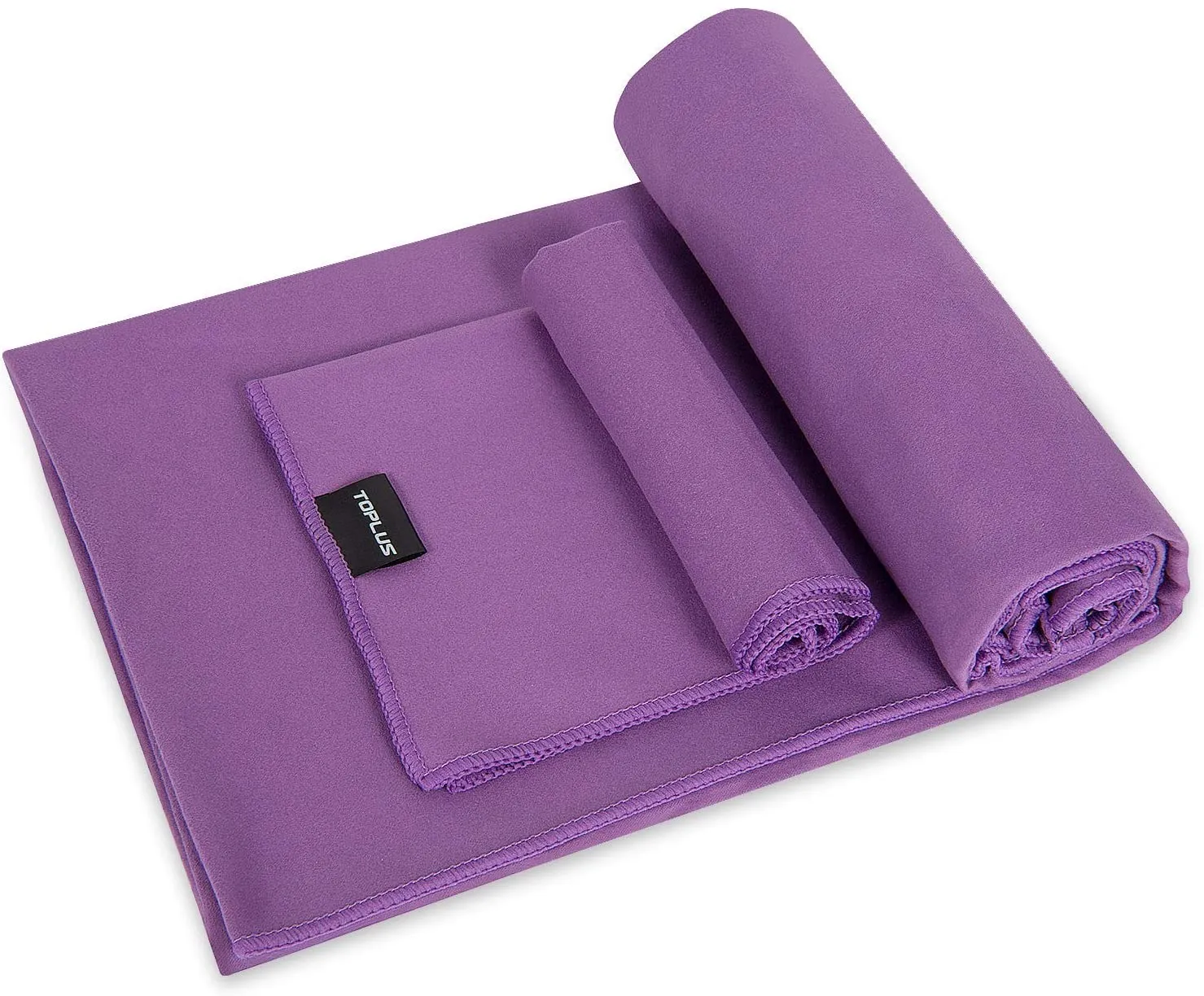 TOPLUS toalla de yoga – absorbente del sudor antideslizante toalla de yoga caliente   toalla de mano 2 en 1 set de microfibra, súper suave, mejor toalla de Tapete de yoga para Bikram Hot Yoga, Pilates, con bolsa de transporte