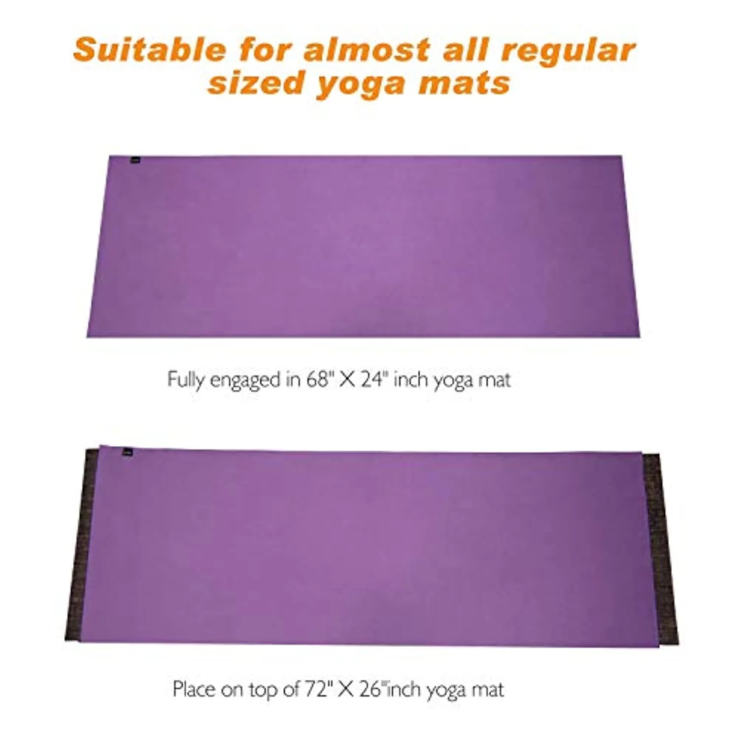 TOPLUS toalla de yoga – absorbente del sudor antideslizante toalla de yoga caliente   toalla de mano 2 en 1 set de microfibra, súper suave, mejor toalla de Tapete de yoga para Bikram Hot Yoga, Pilates, con bolsa de transporte