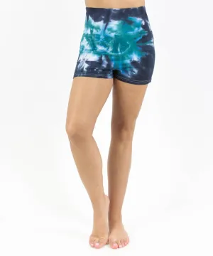 Tropical Storm Tie Dye Yoga Shorts