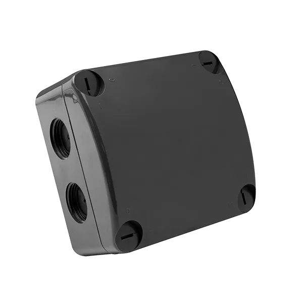 Unicrimp QOE8553AGYF 85mmx85mmx52mm IP66 Furnished Enclosure with 4x3 Way Lever Connectors - Anthracite Grey