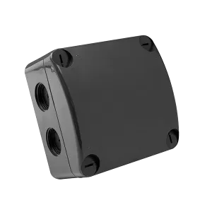 Unicrimp QOE8553AGYF 85mmx85mmx52mm IP66 Furnished Enclosure with 4x3 Way Lever Connectors - Anthracite Grey