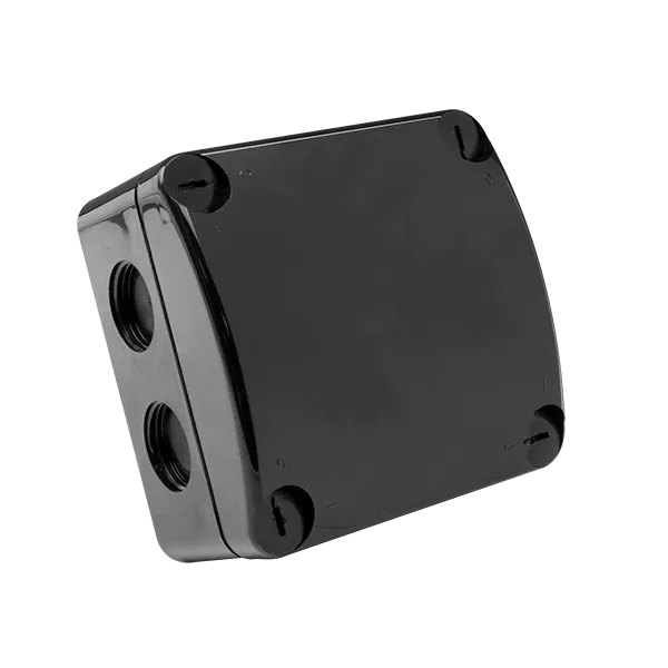 Unicrimp QOE8553BLK 85x85x52mm IP66 Weatherproof Enclosure - Black
