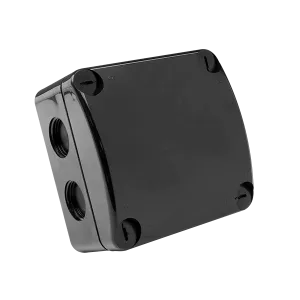 Unicrimp QOE8553BLK 85x85x52mm IP66 Weatherproof Enclosure - Black