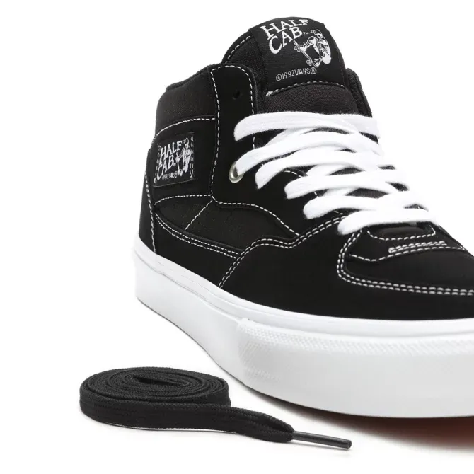 Vans Half Cab Skate Shoe Black/White