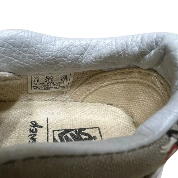 Vans Sz 4.5 Limited Edition Disney Mickey Mouse Shoes