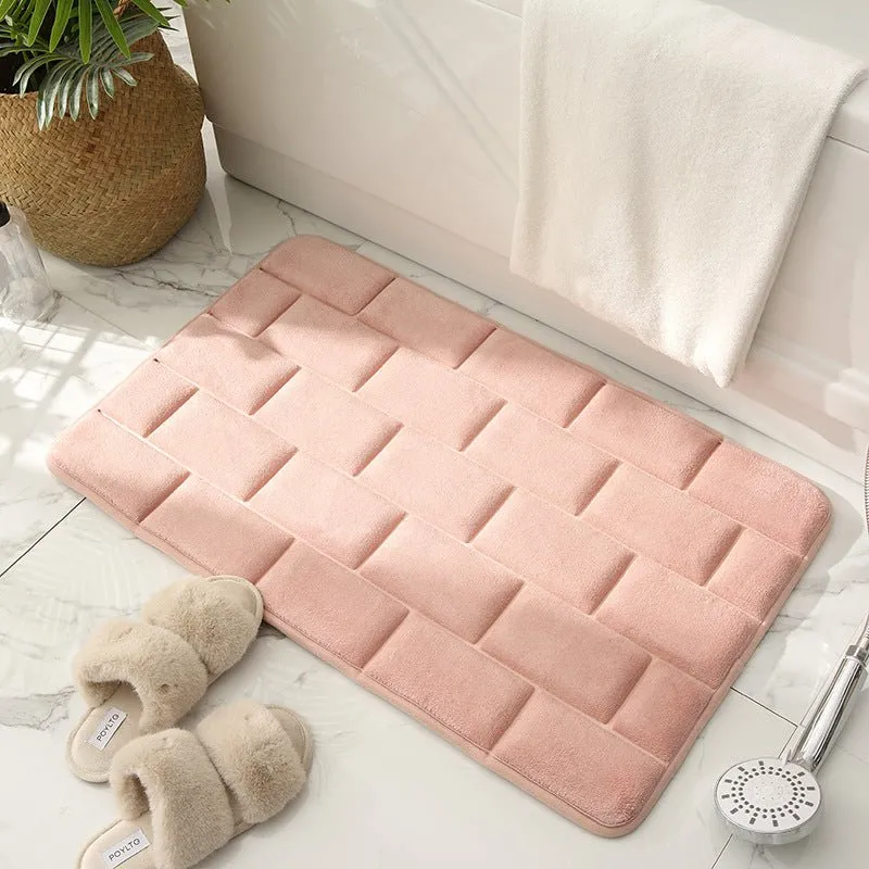 VeluraSoft – Plush Non-Slip Bath Mat