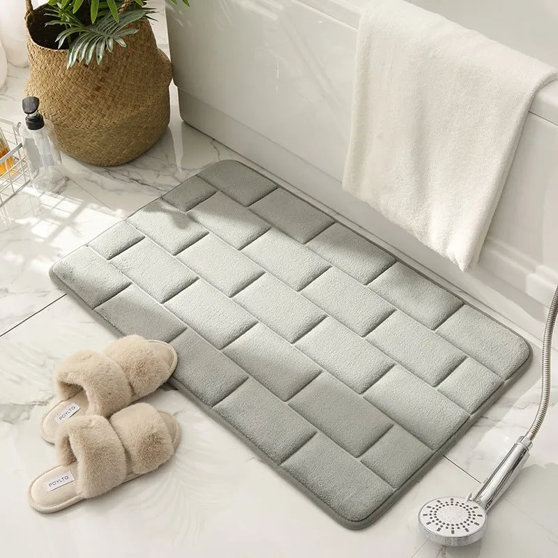 VeluraSoft – Plush Non-Slip Bath Mat