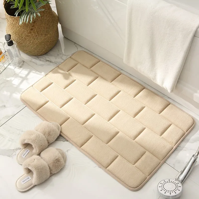 VeluraSoft – Plush Non-Slip Bath Mat