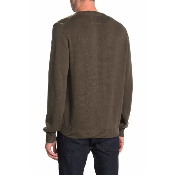Weatherproof Men Pullover Camouflage Crew Neck-Dark Olive