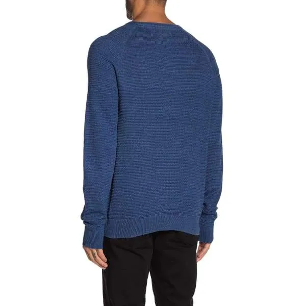 Weatherproof Pullover Crew Neck Raglan Knit-Navy
