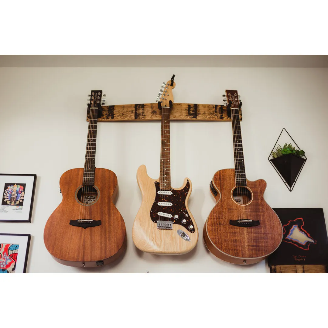 Whiskey Barrel Guitar Wall Mount Red Barrel Studio®