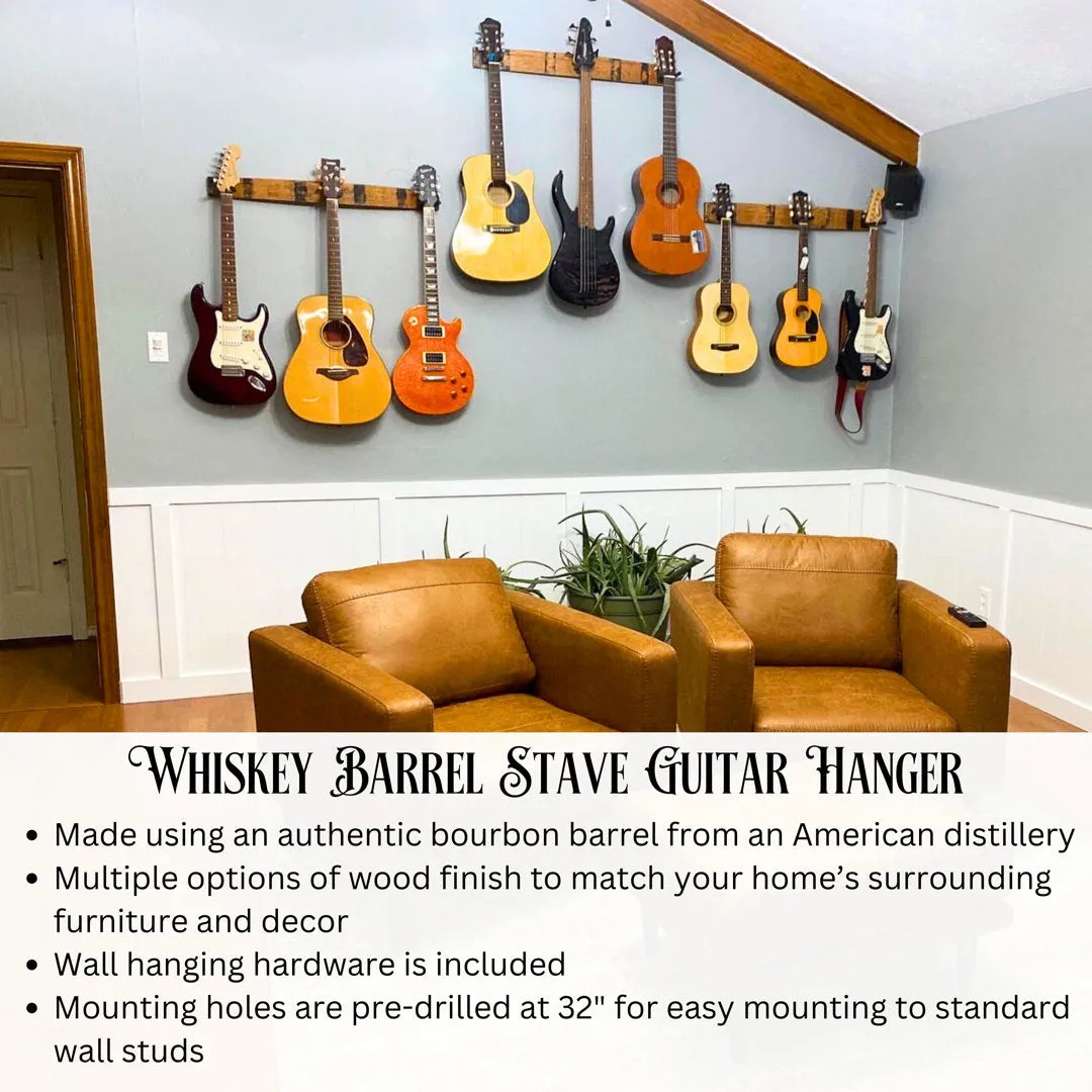 Whiskey Barrel Guitar Wall Mount Red Barrel Studio®