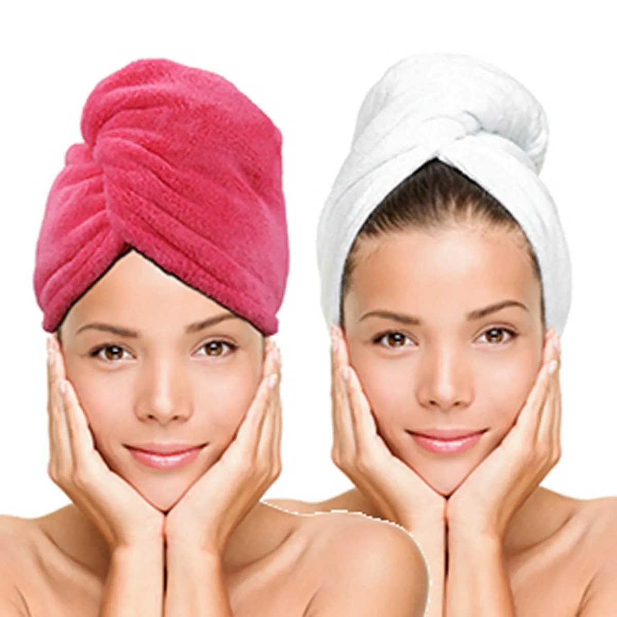 Wholesale Twist & Dry Quick Dry Hair Towel 2-Pack (Various Colours)